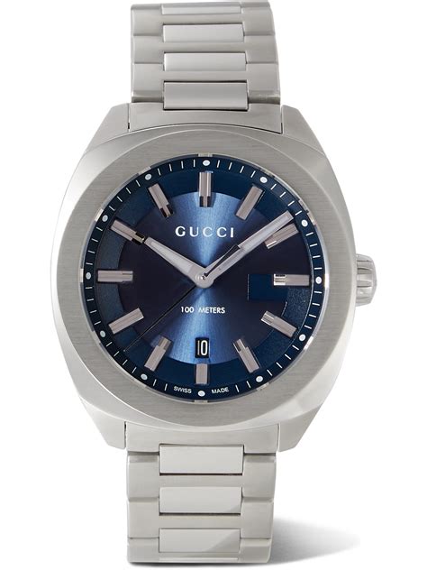 gucci watch metal|Gucci stainless steel watch women's.